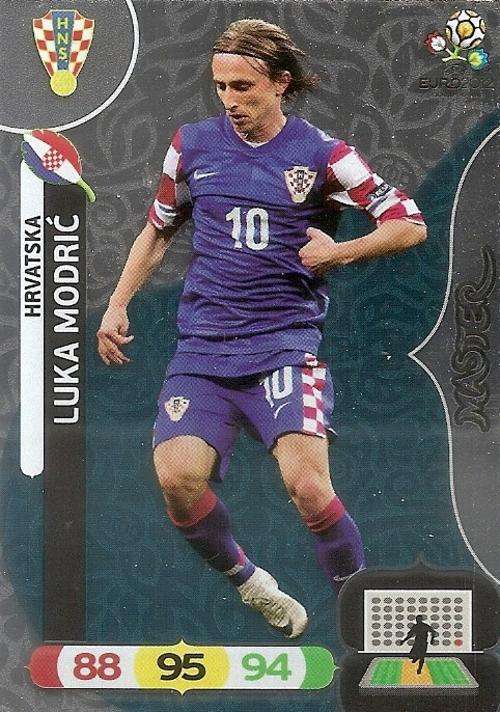 PANINI ADRENALYN EURO 2012 - LUKA MODRIC "SILVER MASTER" CARD