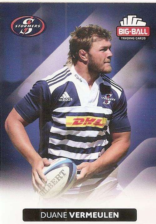 BIG BALL RUGBY COLLECTION  2012 - THE STORMERS BASE CARD 172