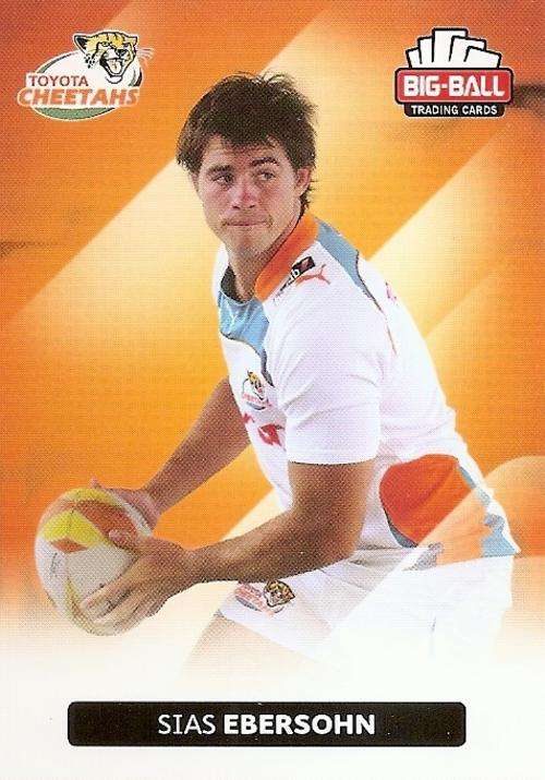 BIG BALL RUGBY COLLECTION  2012 - THE CHEETAHS BASE CARD 95