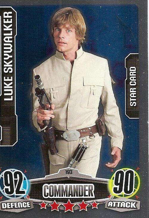STAR WARS 2012 - FORCE ATTAX MOVIE SERIES - "STAR FOIL" CARD 193