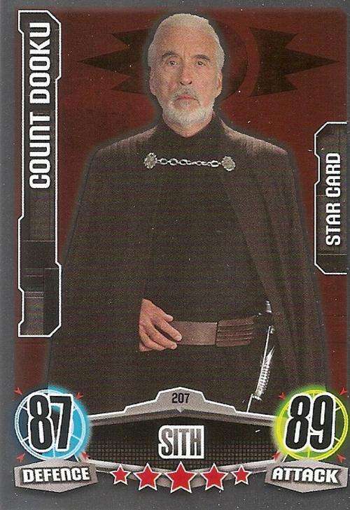 STAR WARS 2012 - FORCE ATTAX MOVIE SERIES - `STAR FOIL` CARD 207