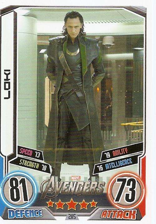 HERO ATTAX II 2012 AVENGERS - "MOVIE CARD" CARD 205