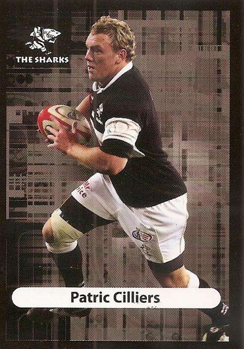 2009/10 BIG BALL RUGBY COLLECTION - PATRIC CILLIERS BASE CARD