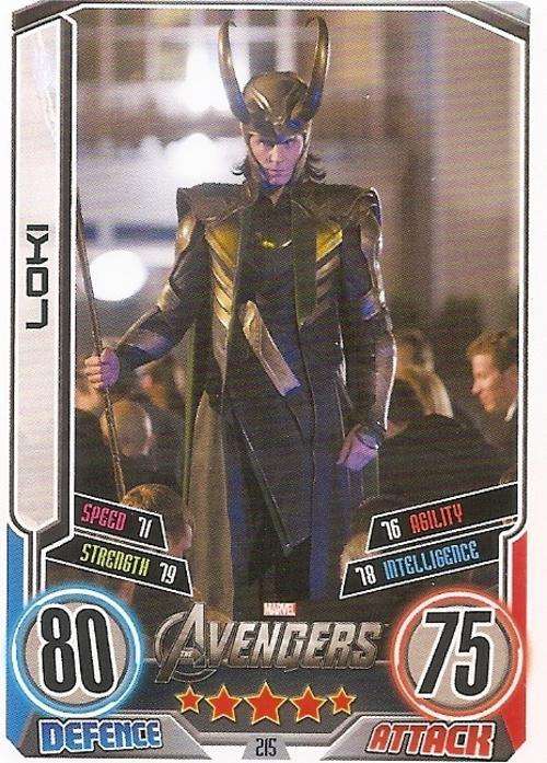 HERO ATTAX II 2012 AVENGERS - "MOVIE CARD" CARD 215