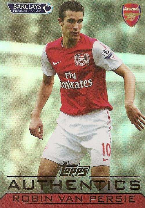 ROBIN VAN PERSIE - TOPPS `AUTHENTICS` 2012 - RARE `FOIL` CARD