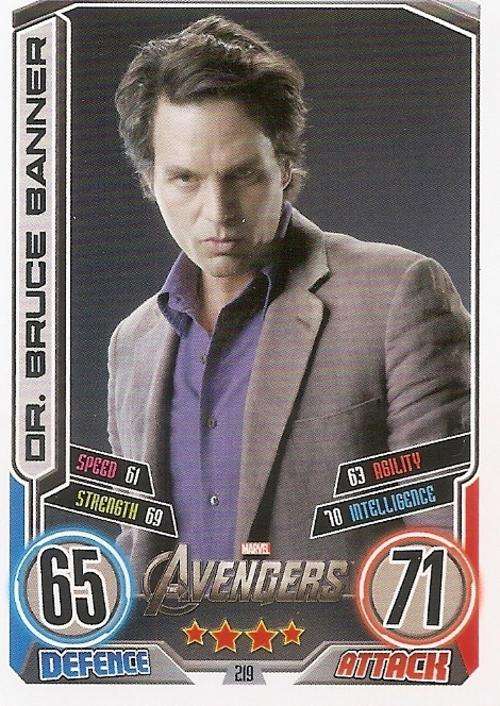 HERO ATTAX II 2012 AVENGERS - "MOVIE CARD" CARD 219