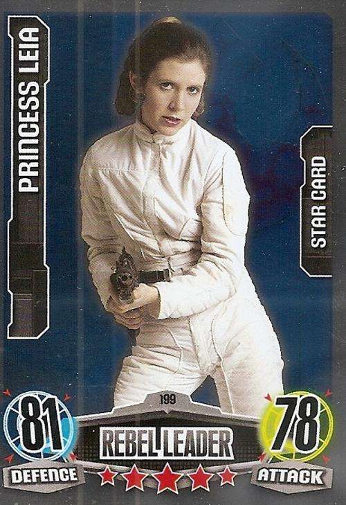 STAR WARS 2012 - FORCE ATTAX MOVIE SERIES - "STAR FOIL" CARD 199