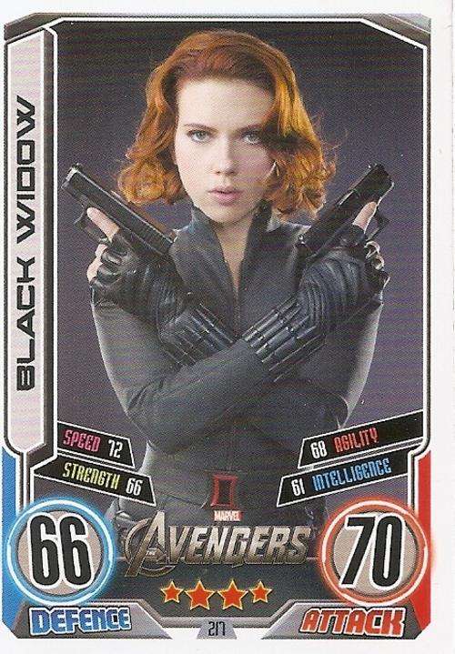 HERO ATTAX II 2012 AVENGERS - "MOVIE CARD" CARD 217