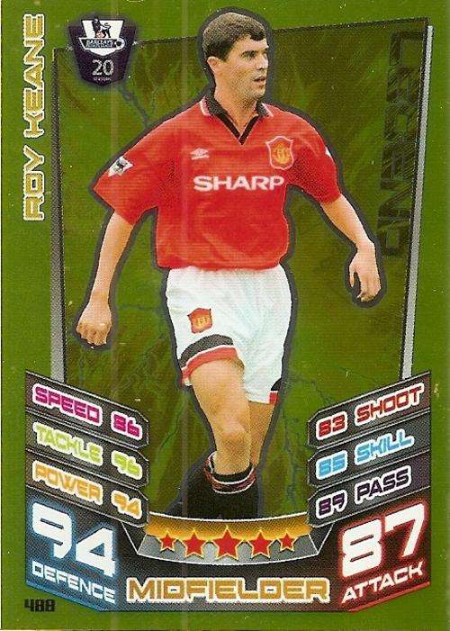 MATCH ATTAX 2012/2013 - ROY KEANE "GOLD LEGEND" CARD 488