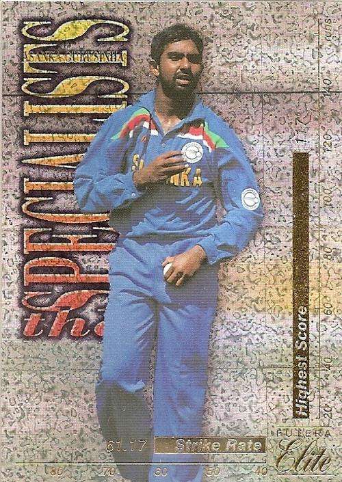 ASANKA GURUSINHA - 1996 FUTERA CRICKET PREMIUM COLLECTION - RARE  `SPECIALISTS` TS10 FOIL CARD 0305