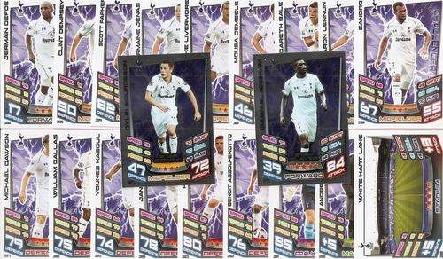 MATCH ATTAX 2012/2013 - "TOTTENHAM HOTSPURS" COMPLETE 20 CARD SET