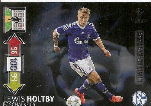 LEWIS HOLTBY  - PANINI - CHAMPIONS LEAGUE ADRENALYN XL 2012/2013 - `RARE` `LIMITED EDITION` CARD