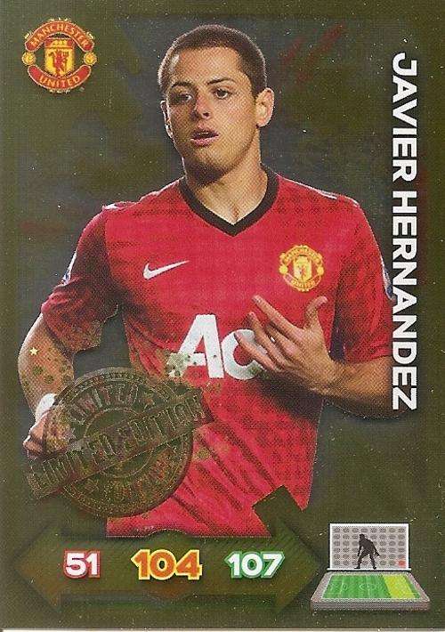 MANCHESTER UNITED ADRENALYN XL 2013 - XAVIER HERNANDEZ "LIMITED EDITION" CARD