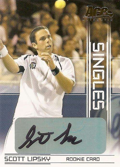 SCOTT LIPSKY - ACE AUTHENTIC 2007 - CERTIFIED "AUTOGRAPH SINGLES" CARD SI14