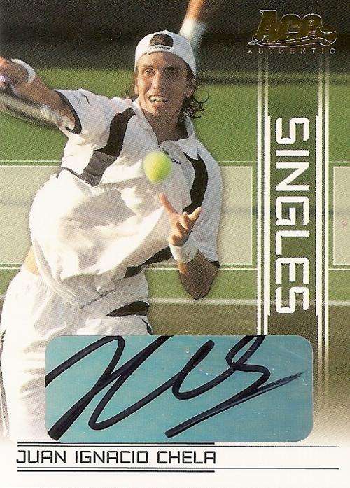 JUAN I. CHELA - ACE AUTHENTIC 2007 - CERTIFIED "AUTOGRAPH SINGLES" CARD SI10