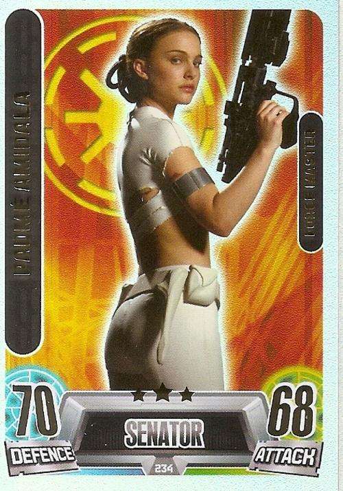 STAR WARS 2013 - FORCE ATTAX MOVIE SERIES 2 - PADME AMIDALA `FORCE MASTER` CARD 234