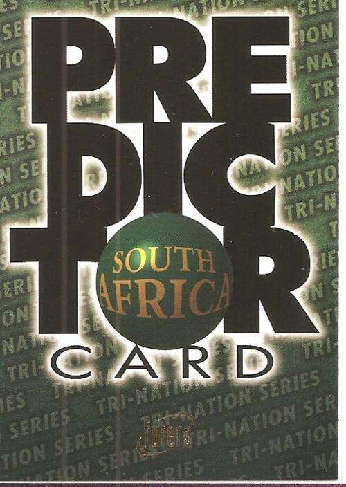 SOUTH AFRICA - "WALLABIES 96 FUTERA" -  "PREDICTOR" EMBOSSED CARD PC2 3829 of 4000
