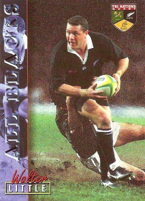 RUGBY 1997 COLLECTION by PANINI - WALTER LITTLE "ALL BLACKS" BASE CARD 41