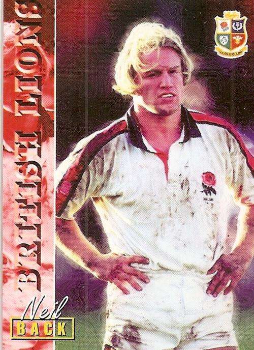 RUGBY 1997 COLLECTION by PANINI - NEIL BACK "BRITISH LIONS" BASE CARD 76