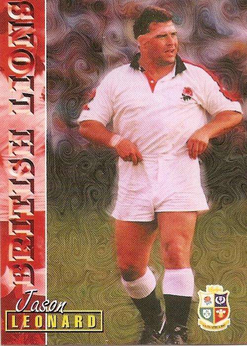 RUGBY 1997 COLLECTION by PANINI - JASON LEONARD "BRITISH LIONS" BASE CARD 89