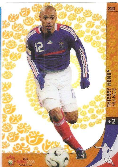 THIERRY HENRY - PANINI EURO 2008 OFFICAL COLLECTION - ACETATE `ULTRA` TRADING CARD 220
