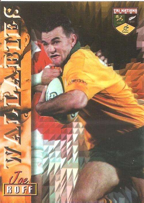 RUGBY 1997 COLLECTION by PANINI - JOE ROFF "WALLABIES" BASE CARD 72