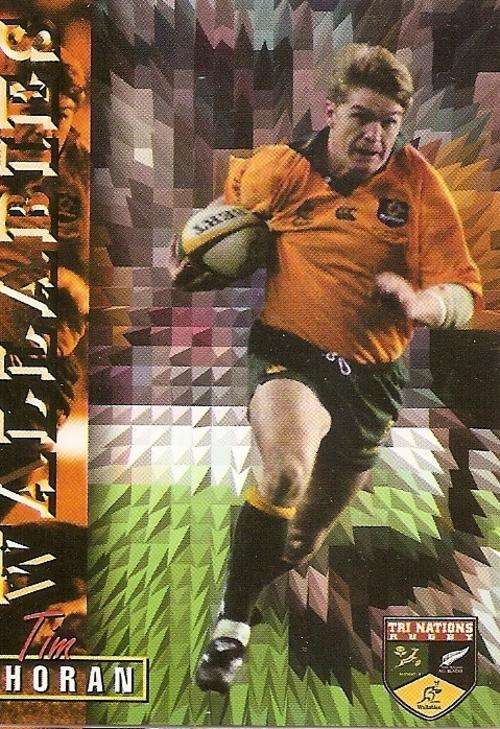 RUGBY 1997 COLLECTION by PANINI - TIM HORAN "WALLABIES" BASE CARD 64