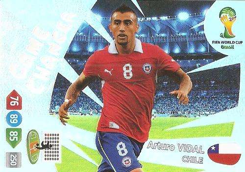 ARTURO VIDAL - PANINI `FIFA WORLD CUP 2014` COLLECTION -  `GAME CHANGER` FOIL TRADING CARD
