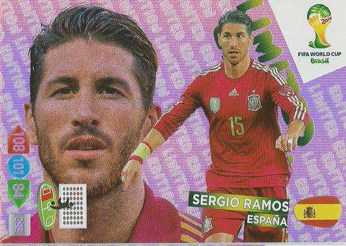 SERGIO RAMOS - WORLD CUP 2014 ADRENALYN XL - "LIMITED EDITION"  CARD