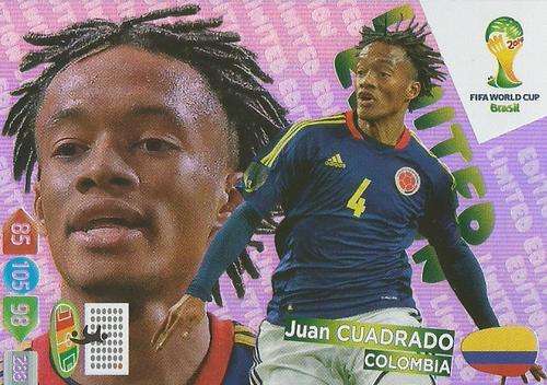 JUAN CUADRADO - WORLD CUP 2014 ADRENALYN XL - "LIMITED EDITION"  CARD
