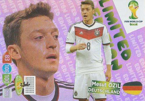 MESUT OZIL - WORLD CUP 2014 ADRENALYN XL - "LIMITED EDITION"  CARD