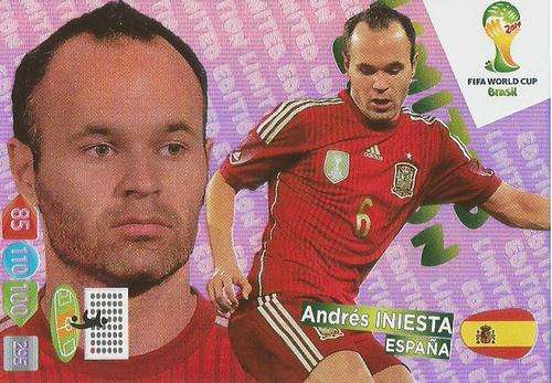 ANDRES INIESTA - WORLD CUP 2014 ADRENALYN XL - "LIMITED EDITION"  CARD
