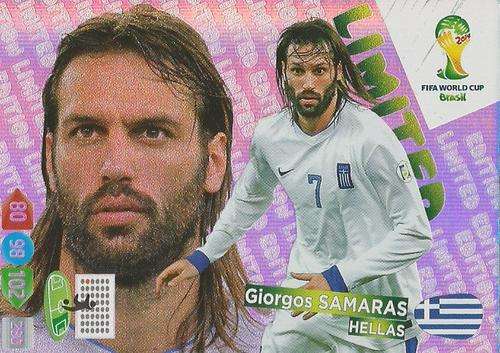 GIORGOS SAMARAS - WORLD CUP 2014 ADRENALYN XL - "LIMITED EDITION"  CARD
