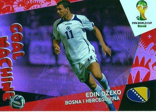 WORLD CUP 2014 ADRENALYN XL - EDIN DZEKO GOLD "GOAL MACHINE" VERY RARE CARD