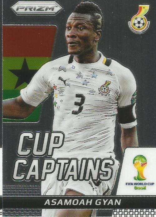 ASAMOAH GYAN - WORLD CUP 2014 PANINI "PRIZM" - "CUP CAPTAIN " CARD 2