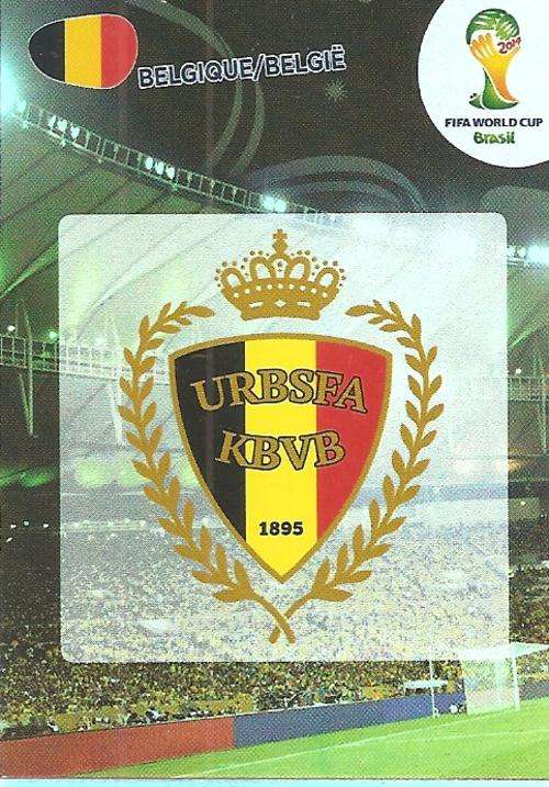 WORLD CUP 2014 ADRENALYN XL - BELGIUM "COUNTRY BADGE" CARD