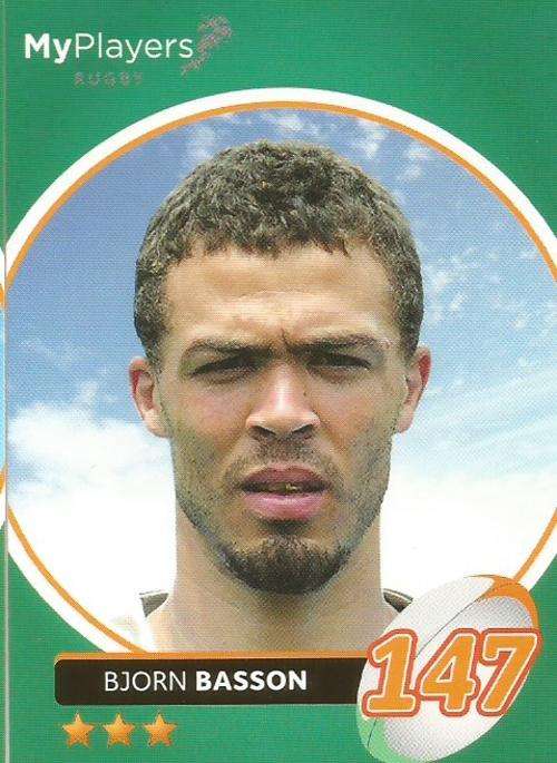 BJORN BASSON - 2014 BIG BALL `HEROES COLLECTION` - `MY PLAYERS` BASE CARD 222