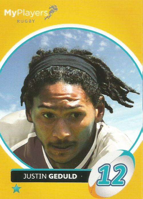 JUSTIN GEDULD - 2014 BIG BALL "HEROES COLLECTION" - "MY PLAYERS" BASE CARD 240