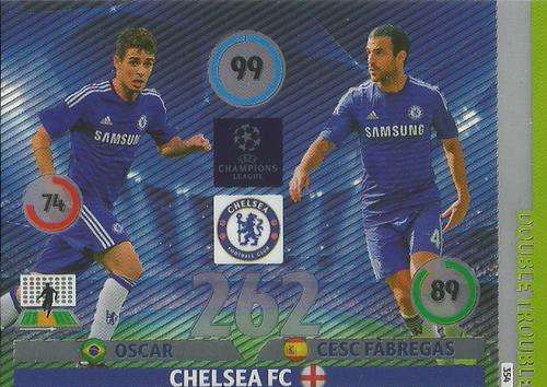 OSCAR + FABREGAS - CHAMPIONS LEAGUE  2014/15 - "DOUBLE TROUBLE" FOIL CARD