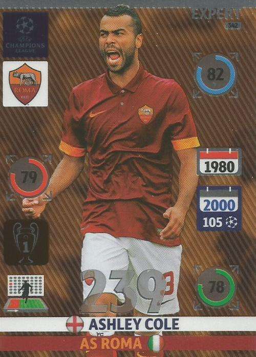 ASHLEY COLE - CHAMPIONS LEAGUE  2014/15 - "EXPERT" FOIL CARD