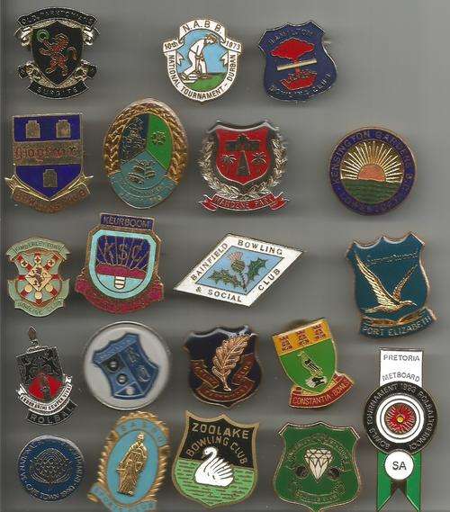 BOWLING LAPEL PIN BADGES - ASSORTED LOT of 20 BADGES - LOT E and F