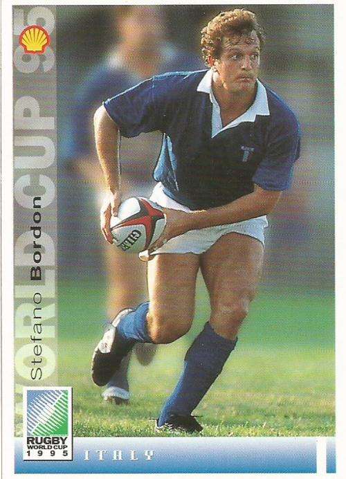 STEFANO BORDON - SPORTS DECK "RUGBY WORLD CUP 95" -  BASE TRADING CARD 87