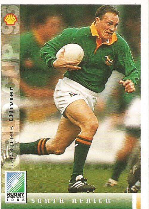 JACQUES OLIVIER - SPORTS DECK "RUGBY WORLD CUP 95" -  BASE TRADING CARD 7