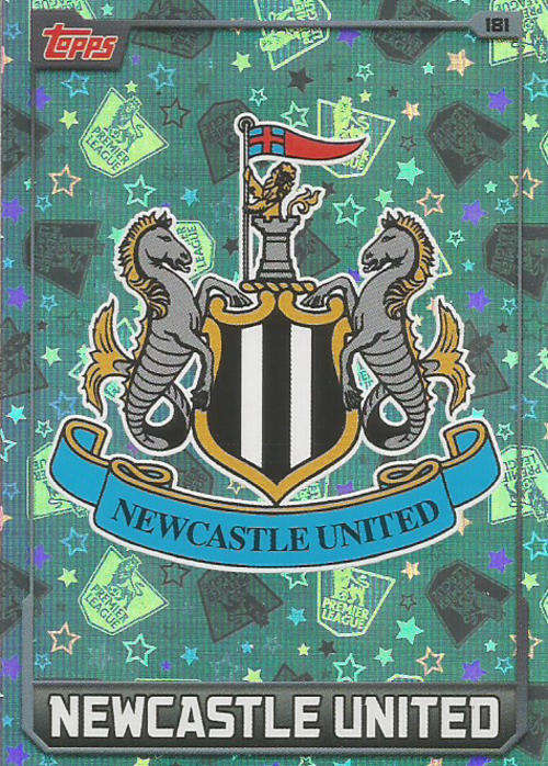 MATCH ATTAX 2015/2016 - NEWCASTLE UNITED FC -   "CLUB BADGE" FOIL TRADING CARD