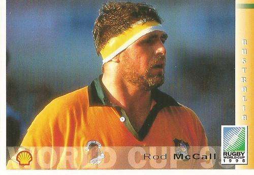 ROD McALL  - SPORTS DECK "RUGBY WORLD CUP 95" -  BASE TRADING CARD 64