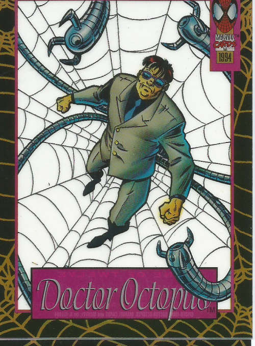 MARVEL SPIDERMAN 1994 - DOCTOR OCTOPUS "SUSPENDED ANIMATION" CARD 9 of 12