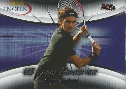 ROGER FEDERER - ACE AUTHENTIC 07 "US OPEN MEMORIES" - TRADING CARD USOM18