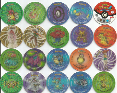 TAZOS - 3D TAZOS "SIMBA" - MIXED LOT of 20 COLLECTABLE 3D TAZOS - LOT A