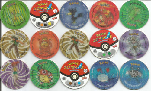 TAZOS - 3D TAZOS "SIMBA" - MIXED LOT of 15 COLLECTABLE 3D TAZOS - LOT D