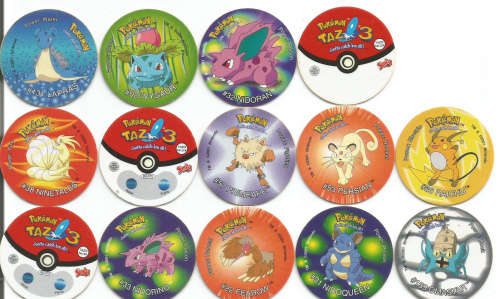 TAZOS - TAZOS by "SIMBA" - MIXED LOT of 14 COLLECTABLE TAZOS - LOT G